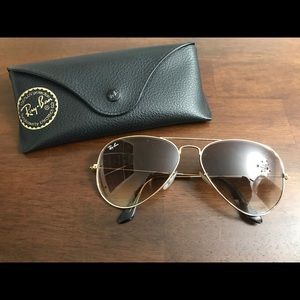 Women’s RayBan Authentic Brown/Gold Aviator